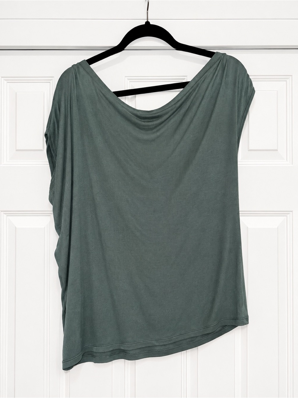 Threads 4 Thought Asymmetrical Draped Top — Sage Green